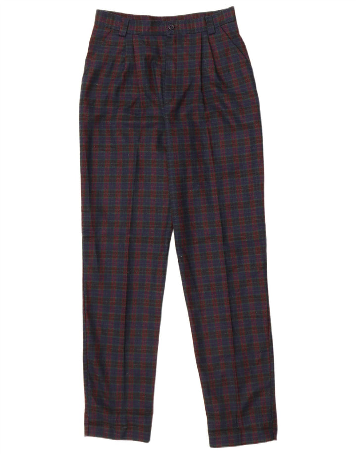 Sivar γυναικείο παντελόνι Chino IT 42 Medium W26 L30 Navy Blue Check