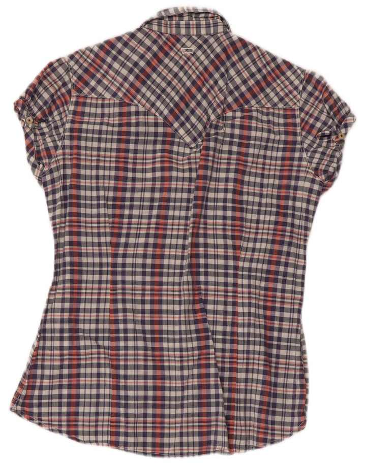 Γυναικείο κοντομάνικο πουκάμισο Levi's UK 10 Small πολύχρωμο βαμβακερό