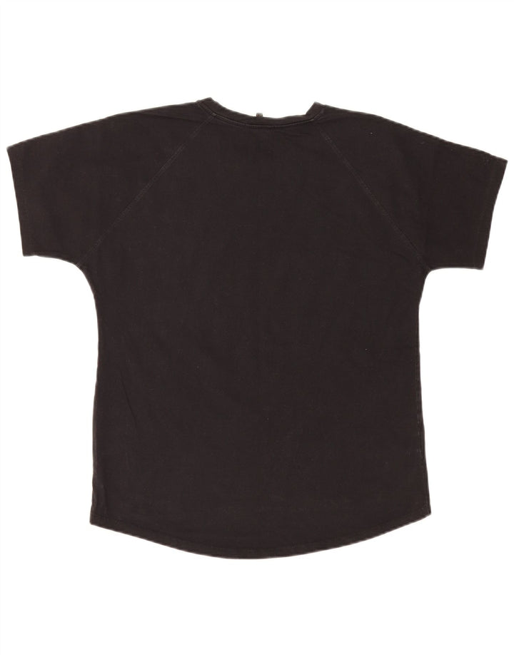 Massimo Dutti Ανδρικό T-Shirt Top Μικρό μαύρο βαμβακερό