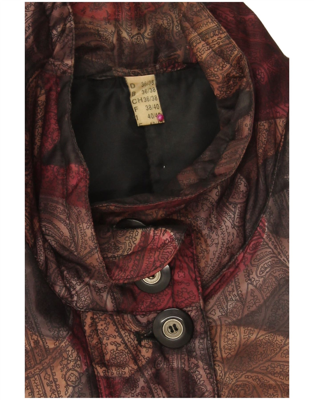 VINTAGE Γυναικείο παλτό αντιανεμικό EU 36/38 Small πολύχρωμο Paisley