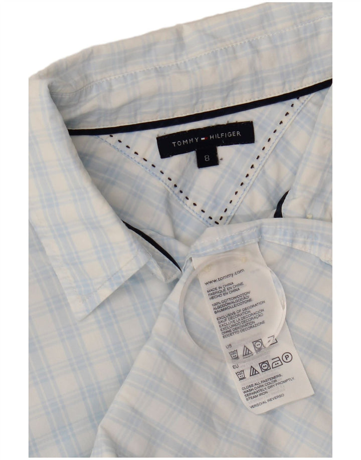 Tommy Hilfiger Γυναικείο Πουκάμισο US 8 Medium Blue Check Cotton