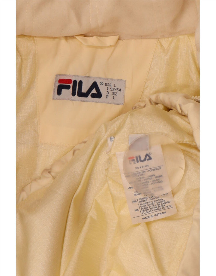 Fila Ανδρικό μπουφάν IT 52/54 Large Off White Πολυεστέρας