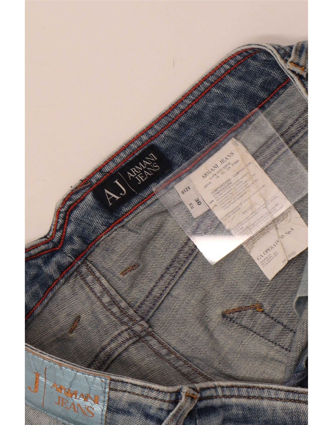 Armani Γυναικείο Skinny Jeans W30 L32 Μπλε βαμβακερό