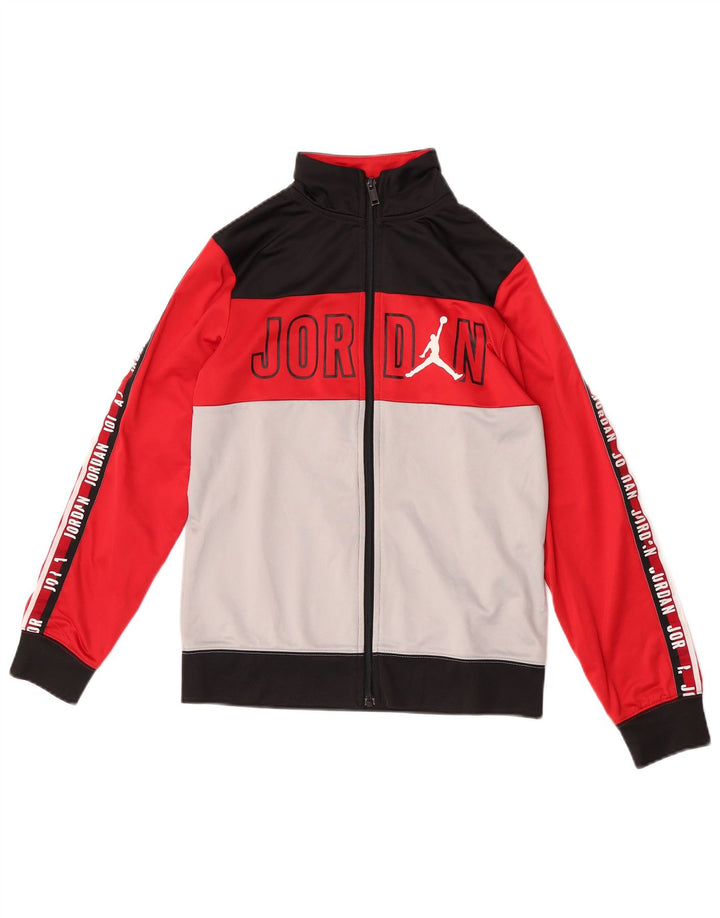Jordan Boys Graphic αθλητική φόρμα Top Jacket 12-13 Years Large Red Colourblock