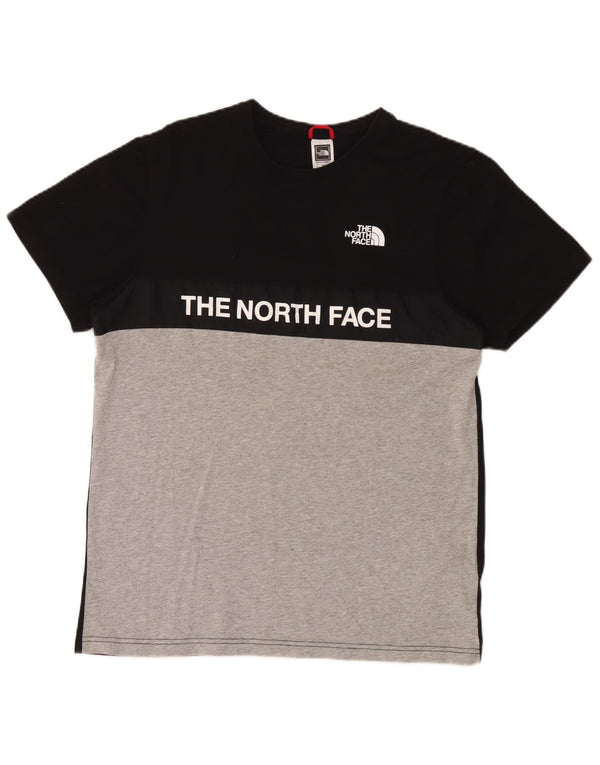 Ανδρικό γραφικό T-Shirt North Face Top Medium Black Colourblock Βαμβακερό