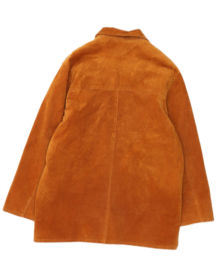 Vintage Γυναικείο Suede Jacket IT 48 XL Beige Leather