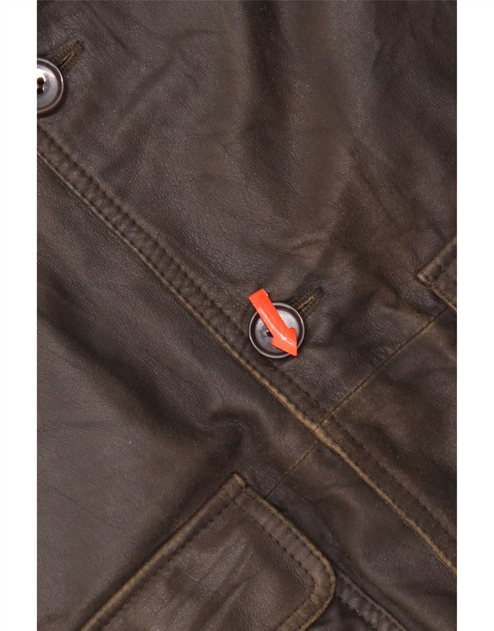 Ανδρικό δερμάτινο μπουφάν Gimo's Bomber UK 38 Medium Brown Δερμάτινο