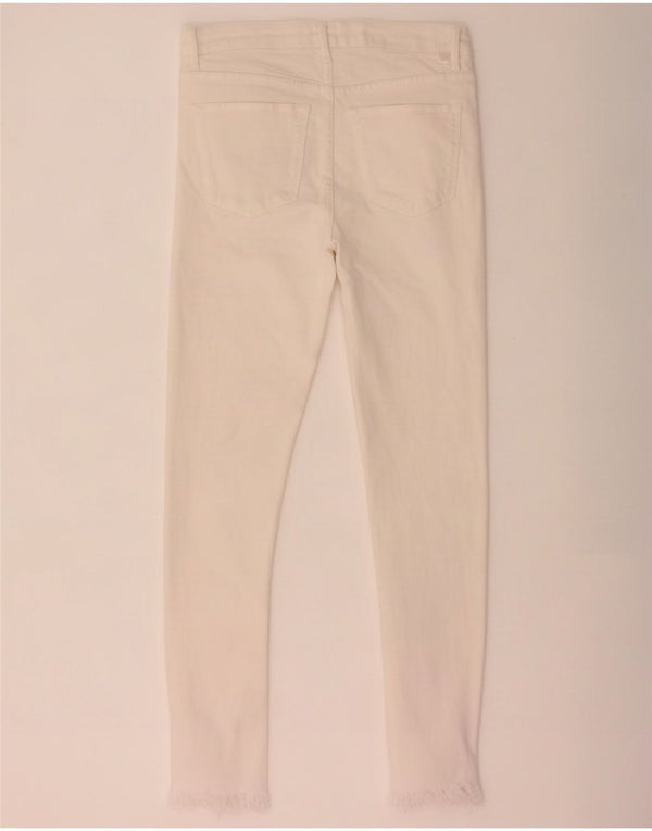 Zara Γυναικείο Skinny Jeans EU 38 Small W28 L27 Beige βαμβακερό