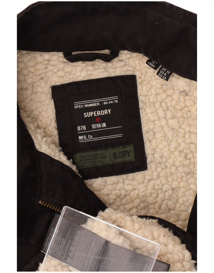 Γυναικείο Military Jacket SUPERDRY UK 10 Small Black Cotton