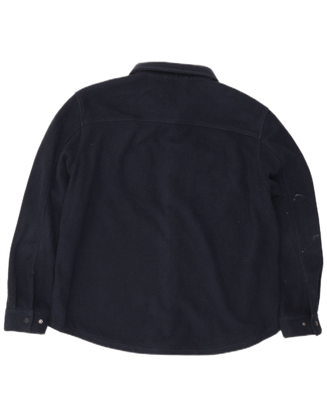 Marks & Spencer Ανδρικό πουκάμισο Fleece XL Navy Blue Polyester