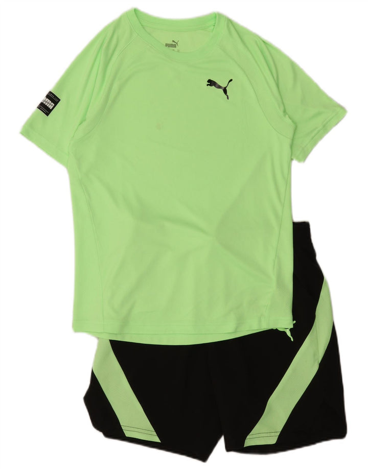 Σετ PUMA Boys 2 τεμαχίων 13-14 ετών Πράσινο πολυεστέρας
