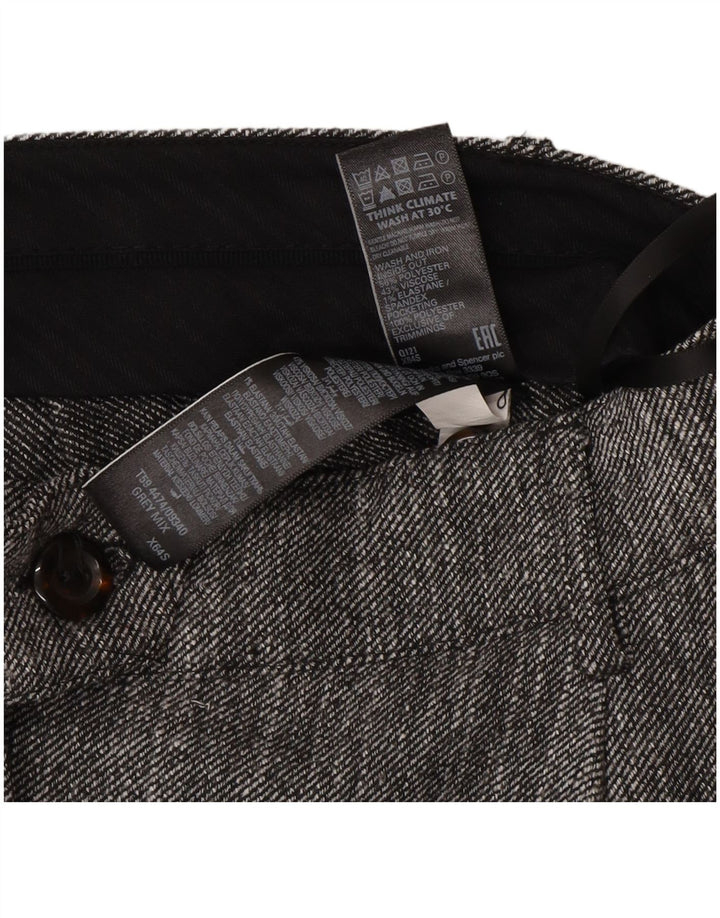 Marks & Spencer Γυναικείο ίσιο παντελόνι UK 12 Medium W30 L27 Grey