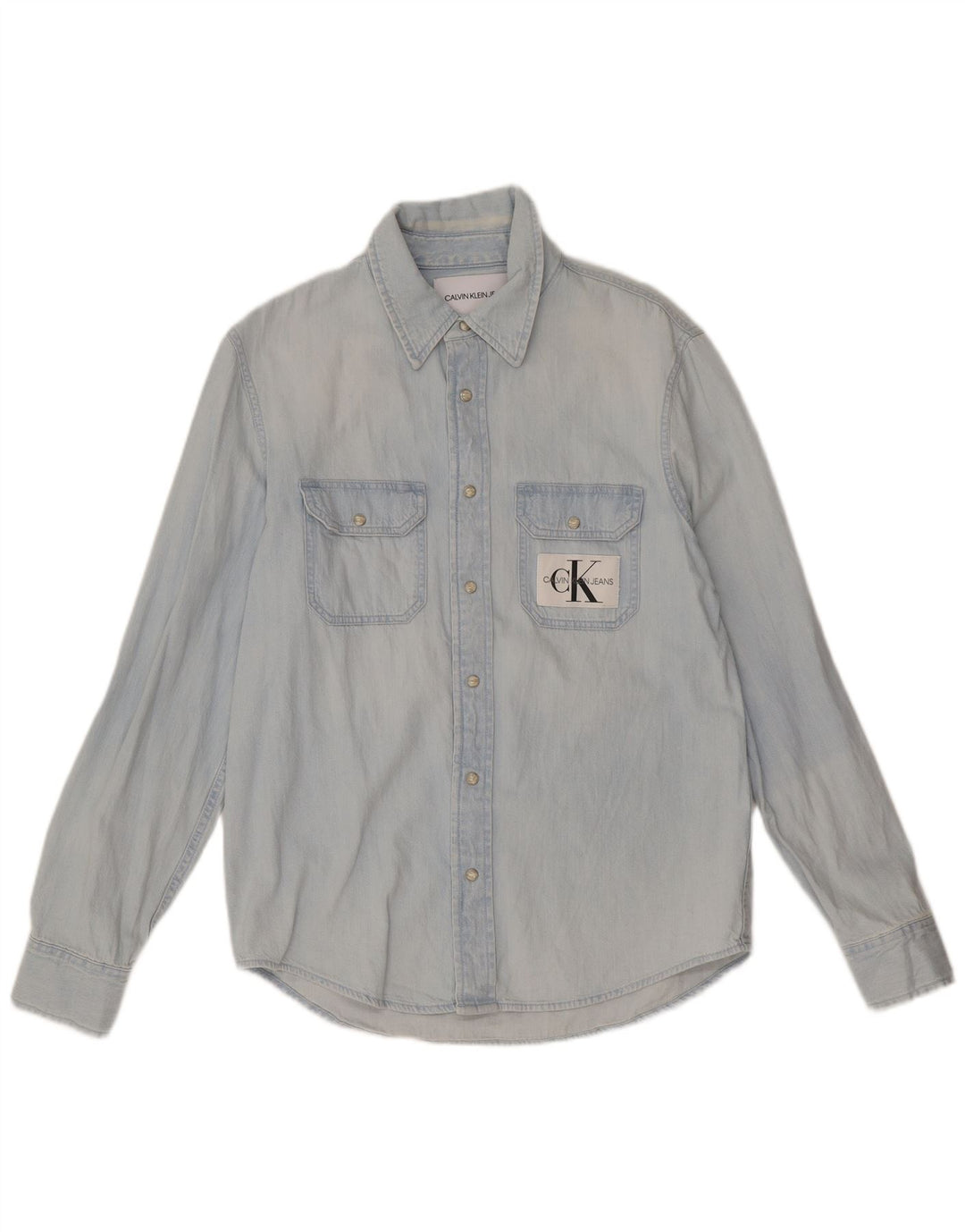 Ανδρικό τζιν πουκάμισο Calvin Klein Jeans Small Blue