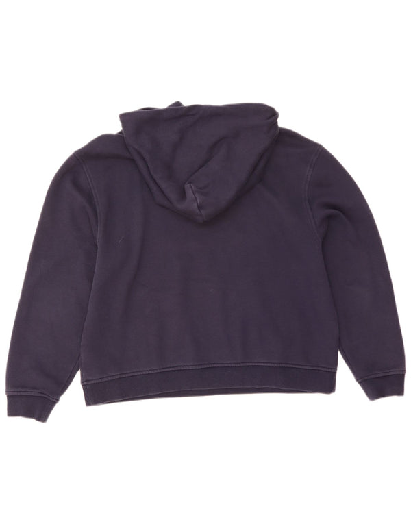 Tommy Hilfiger Γυναικείο Hoodie Jumper UK 16 Large Navy Blue Cotton