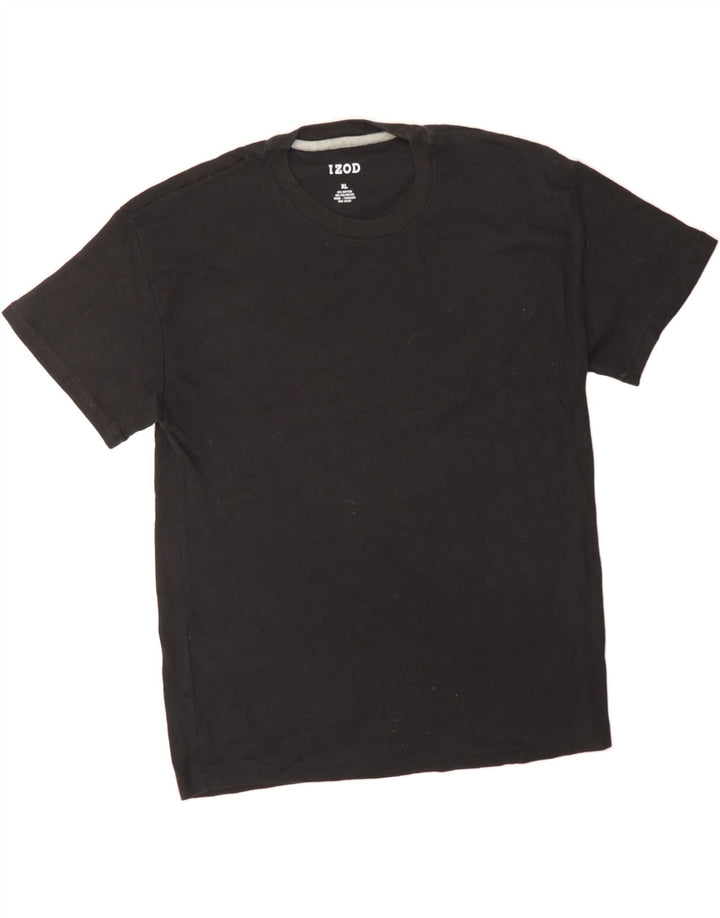 IZOD Mens T-Shirt Top XL Black Cotton Vintage Izod and Second-Hand Izod from Messina Hembry 