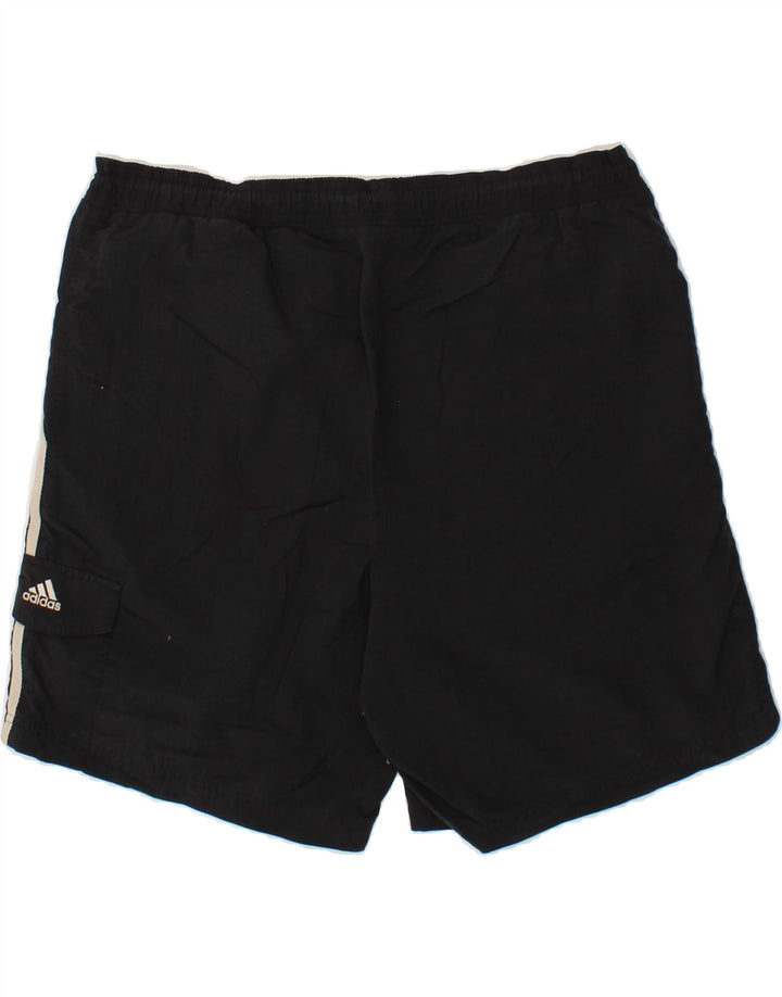 ADIDAS Mens Sport Shorts Large  Black Polyester Vintage Adidas and Second-Hand Adidas from Messina Hembry 