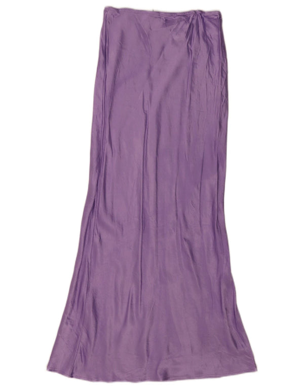 Topshop Γυναικεία Maxi Φούστα UK 8 Small W26 Purple Viscose