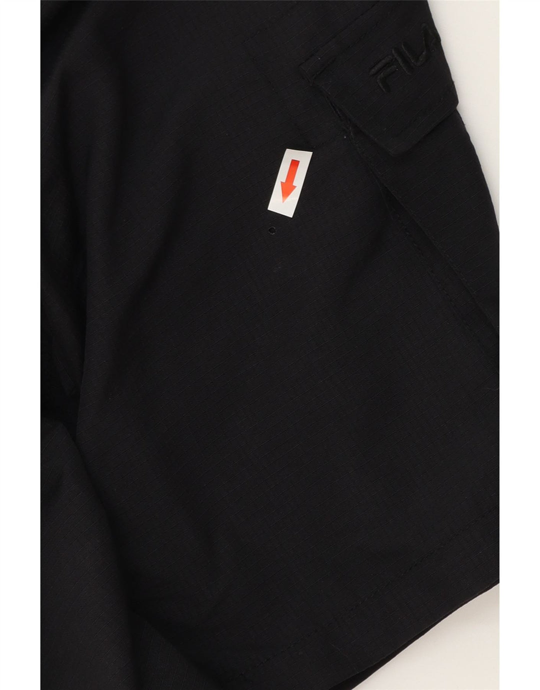 Ανδρικό σορτς FILA Cargo Small W32 μαύρο πολυεστέρα