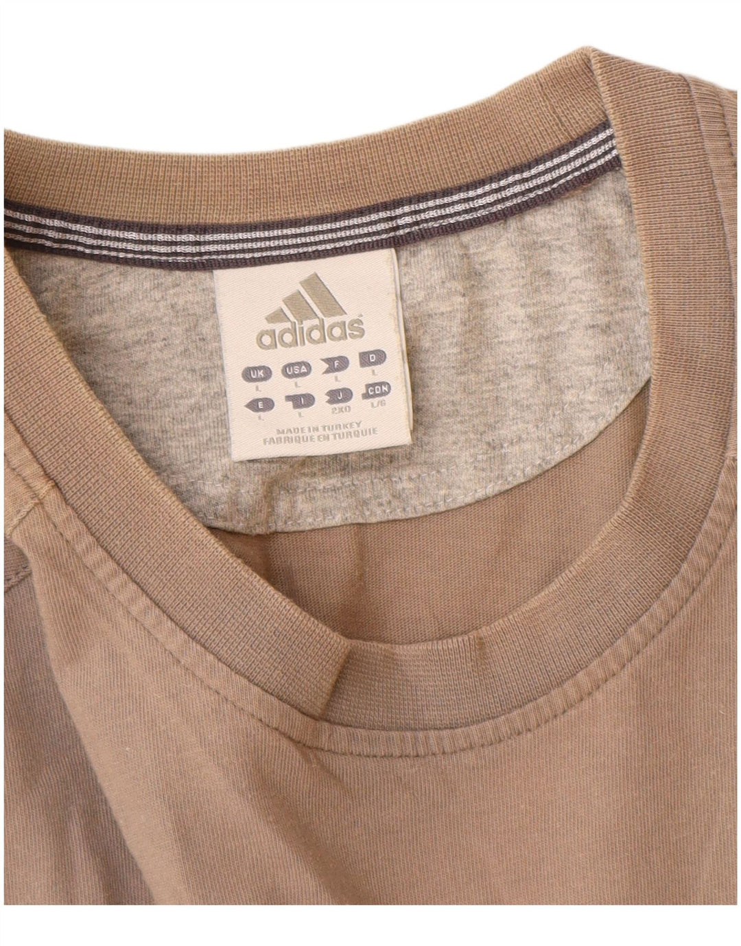 Ανδρικό T-Shirt Adidas Top μεγάλο γκρι βαμβακερό