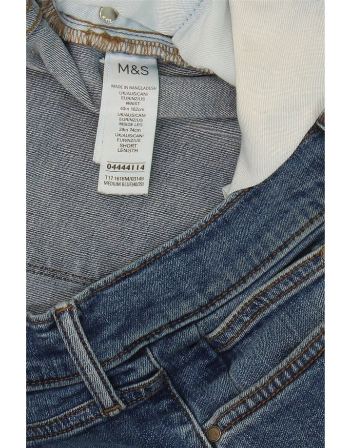 Ανδρικό τζιν ίσιο Marks & Spencer W40 L29 Μπλε βαμβακερό