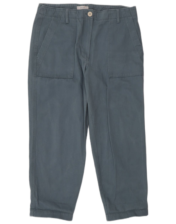 Marks & Spencer Γυναικείο ψηλόμεσο παντελόνι Cargo UK 16 μεγάλο W34 L27 μπλε