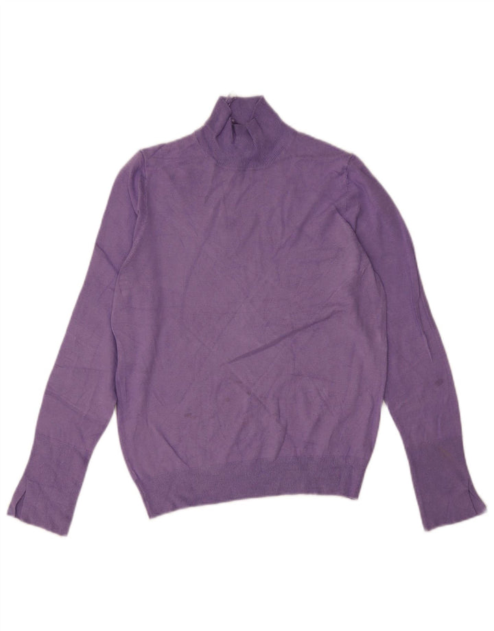 Zara Γυναικείο πουλόβερ με λαιμό χελώνα UK 12 Medium Purple