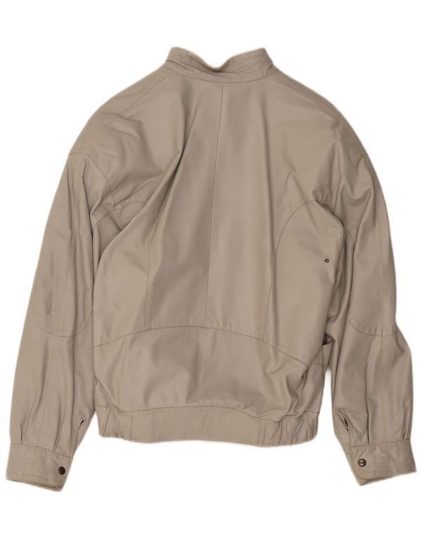 Ανδρικό Δερμάτινο Μπουφάν Moda Italiana IT 48 Medium Beige Leather