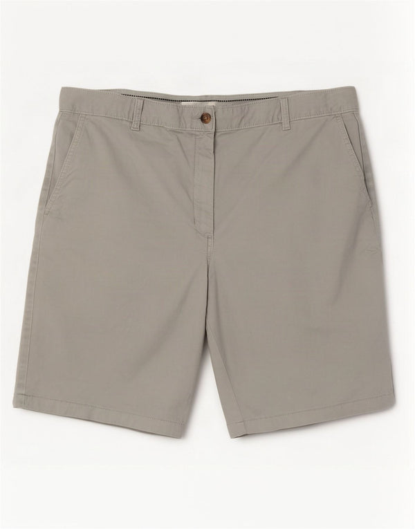 Marks & Spencer Γυναικείο σορτς chino UK 16 μεγάλο W36 γκρι βαμβακερό