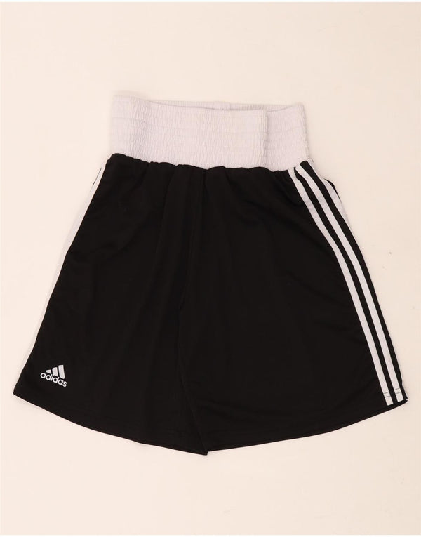 ADIDAS Mens High Waist Sport Shorts Small  Black Colourblock Polyester