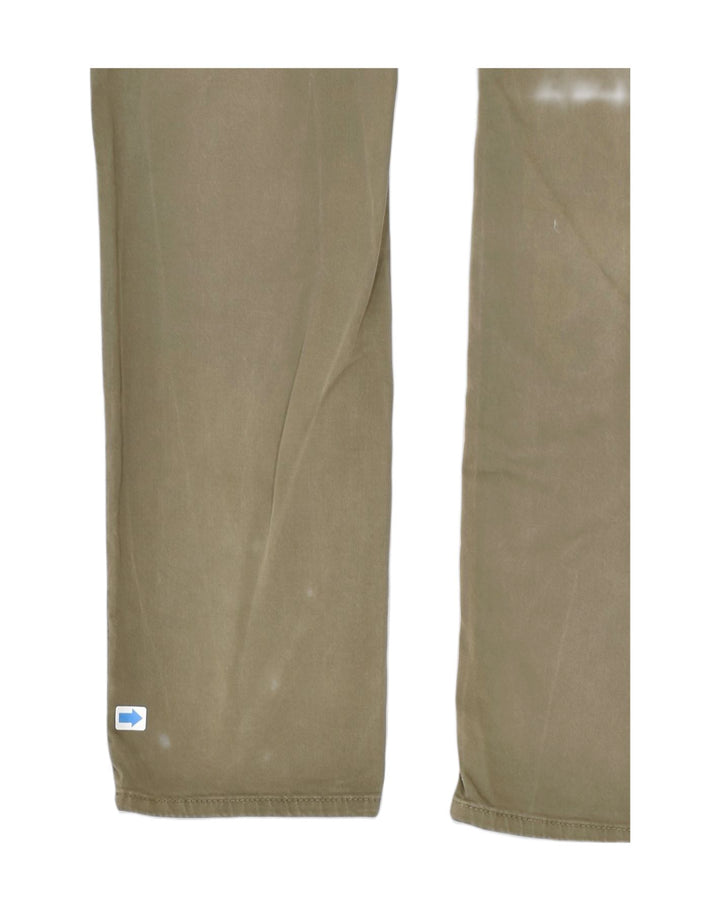 MELTIN' POT Womens Casual Trousers W34 L32 Brown Cotton | Vintage | Thrift | Second-Hand | Used Clothing | Messina Hembry 