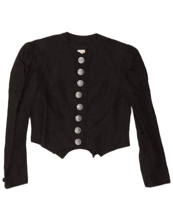 Gossl Γυναικεία ζακέτα Trachten Crop Top EU 40 Medium Black Lenn