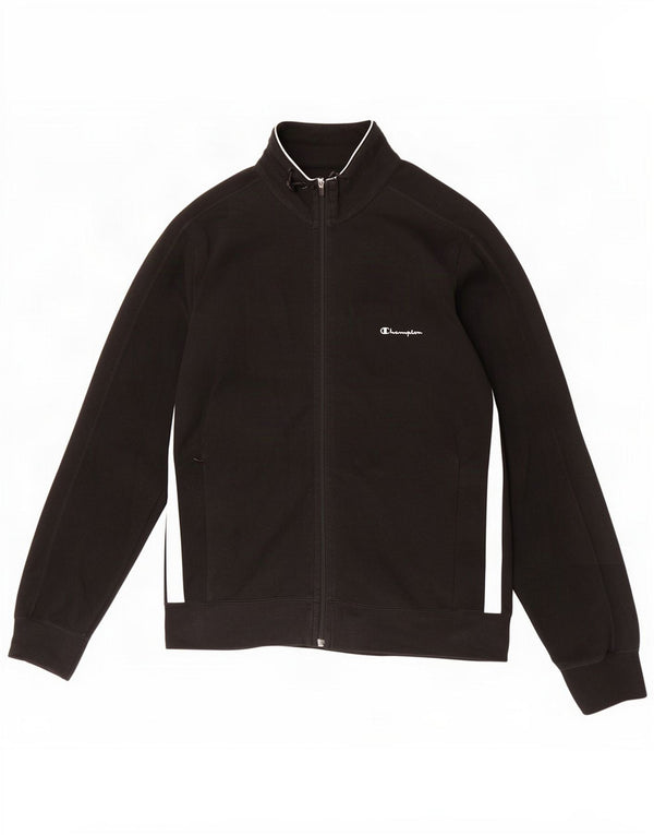 Champion γυναικεία αθλητική φόρμα Top Jacket UK 16 Large Black Colourblock Cotton