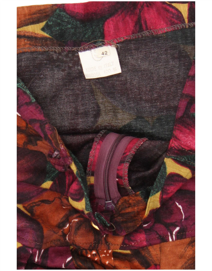 Vintage γυναικεία φούστα σε γραμμή Α IT 42 Medium W26 Πολύχρωμη Floral