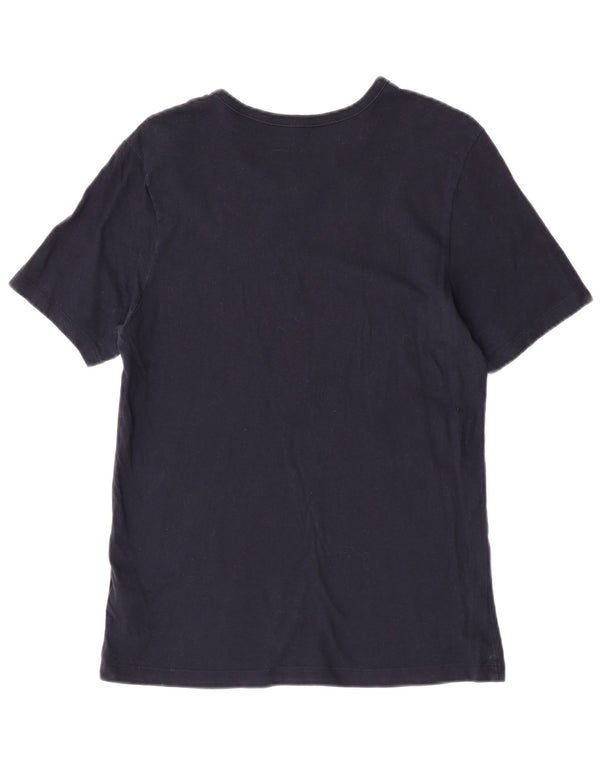 Ανδρικό T-Shirt Hugo Boss Top από μεσαίο μπλε ναυτικό βαμβακερό