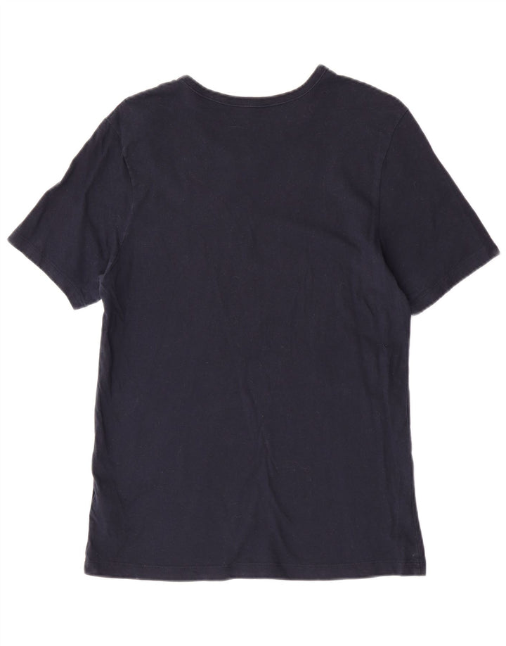 Ανδρικό T-Shirt Hugo Boss Top από μεσαίο μπλε ναυτικό βαμβακερό