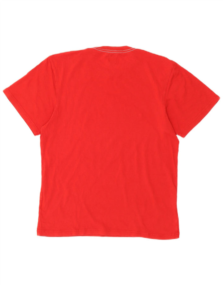 Ανδρικό γραφικό T-Shirt Adidas Top Μεσαίο κόκκινο βαμβακερό