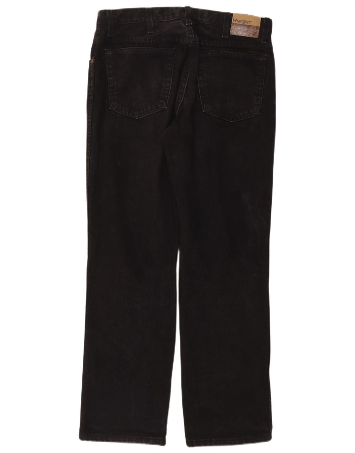 Ανδρικό τζιν ίσιο Wrangler Regular Fit W34 L32 Μαύρο βαμβακερό