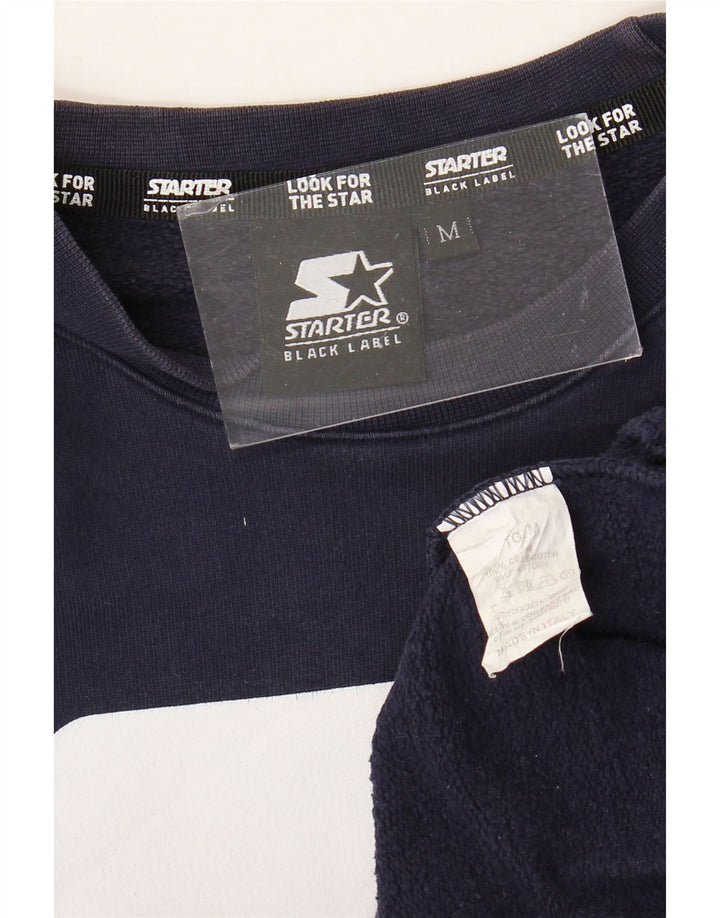 Starter ανδρικό γραφικό φούτερ Jumper Medium Navy Blue Cotton