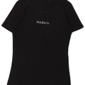 MAX & CO. Γυναικείο γραφικό T-Shirt Top UK 12 μεσαίο μαύρο βαμβακερό