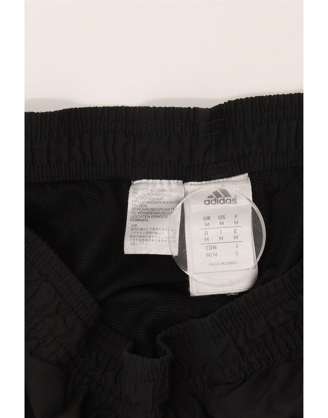 ADIDAS Mens Tracksuit Trousers Joggers Medium  Black Polyester Vintage Adidas and Second-Hand Adidas from Messina Hembry 