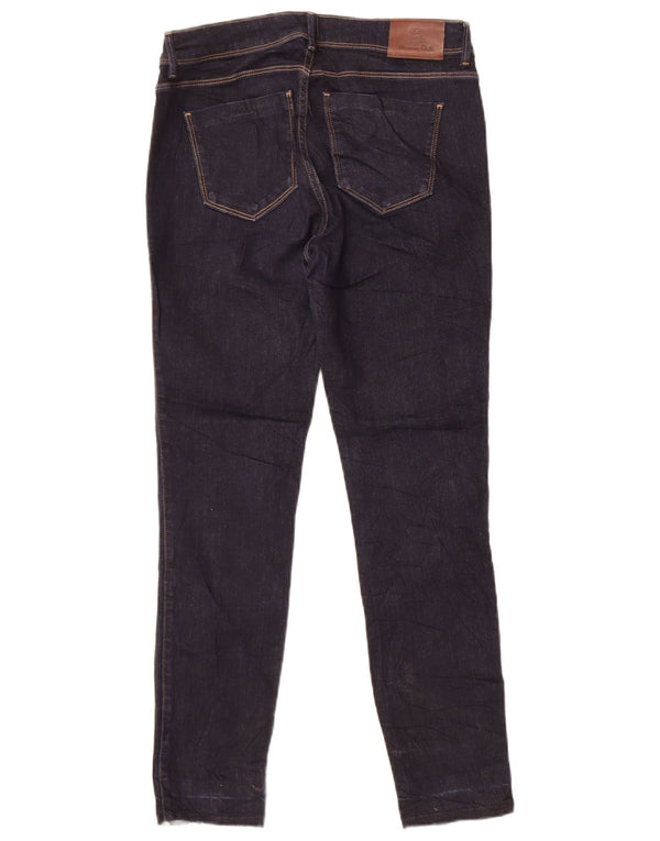 Massimo Dutti Womens Mid Rise Skinny Jeans W28 L27 Navy Blue