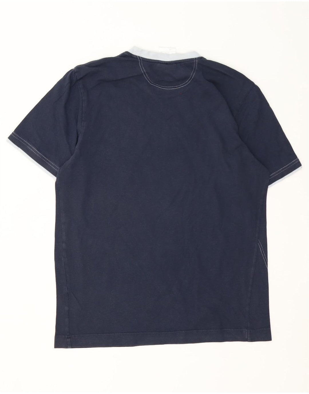 Ανδρικό γραφικό T-Shirt Adidas Top από μεσαίο μπλε ναυτικό βαμβακερό
