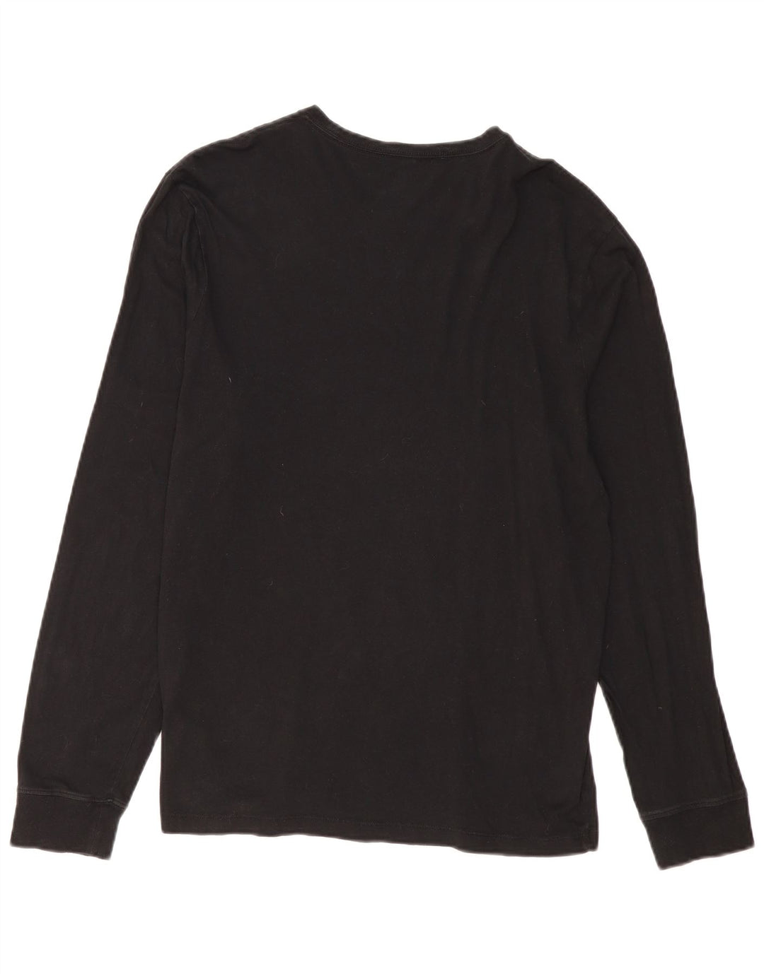 J. CREW Γυναικείο τοπ μακρυμάνικο UK 16 μεγάλο μαύρο βαμβακερό