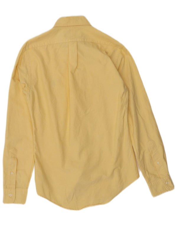 Ανδρικό πουκάμισο Ralph Lauren Slim Fit XS κίτρινο βαμβακερό