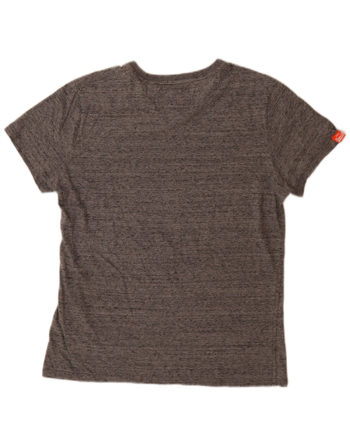 Ανδρικό T-Shirt Superdry Top Βαμβακερό μεσαίο γκρι