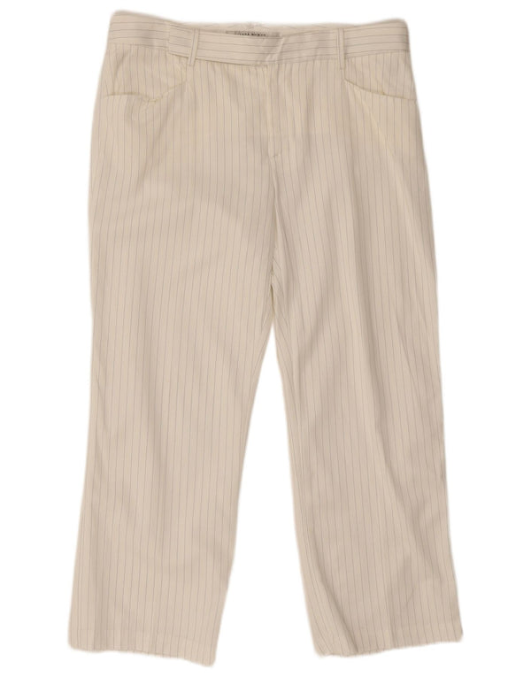 Zara Γυναικείο ίσιο κομμένο παντελόνι EU 42 Large W32 L25 White Ripe