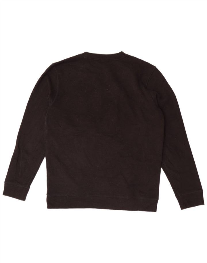 Ανδρικό γραφικό φούτερ Hugo Boss Jumper μεγάλο μαύρο βαμβακερό