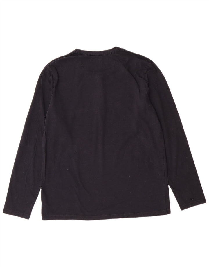 EDDIE BAUER Ανδρικό μπλουζάκι μακρυμάνικο Μικρό Navy Blue βαμβακερό