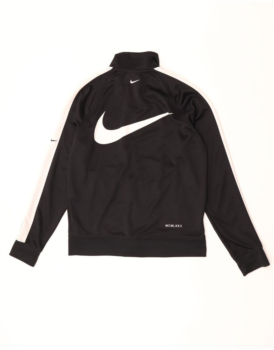 Ανδρική φόρμα γυμναστικής Nike Swoosh Graphic Μπουφάν μεσαίου μαύρου χρώματος