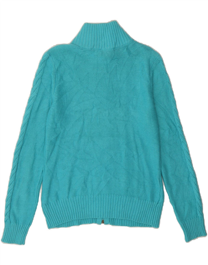 CHAPS Womens Cardigan Sweater UK 10 Small Blue Cotton Vintage Chaps and Second-Hand Chaps from Messina Hembry 